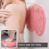 Shower Foot & Back Scrubber Mat Hands Free Foot Massager Mat with Non-Slip Suction Cups, Wall Mounted Silicone Bathroom Wash Foot Pad Exfoliating Dead