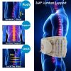 Decompression Back Belt Lumbar Spine Support Lower Back Air Traction Device with Hand Pump Extension Pad for Men Women Pain Relief Fit For All Waist