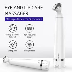 Eye Massager Facial Massager Rechargeable Skin Lifting Machine For Relax Eye Dark Circles, Eye Bags, Wrinkles, Puffiness Under Eyes, White (Color: gold)