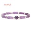 Natural Amethysts Bracelets For Women Men Loss Weight Body Cure Stretch Bracelet Tiger Eye Bloodstone Crystal Yoga Jewelry Gift